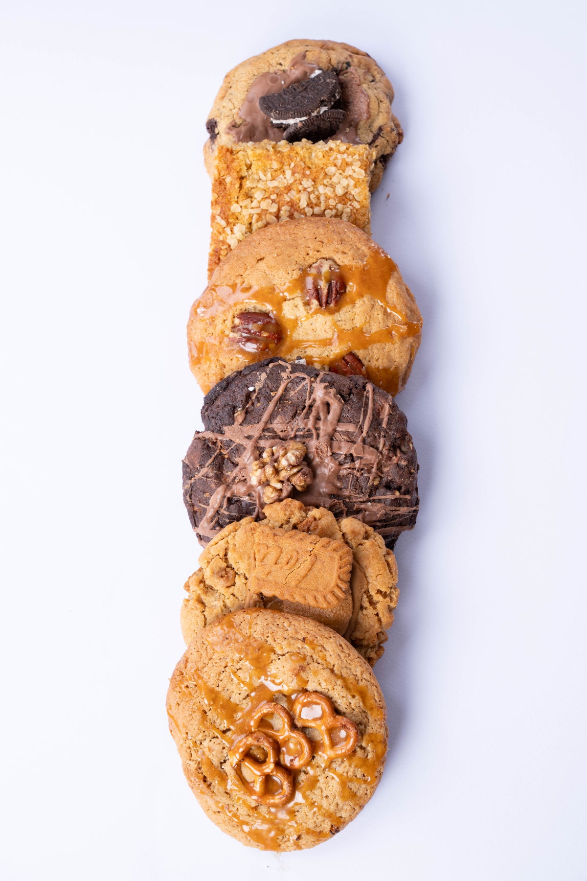 Six cookies · six flavours